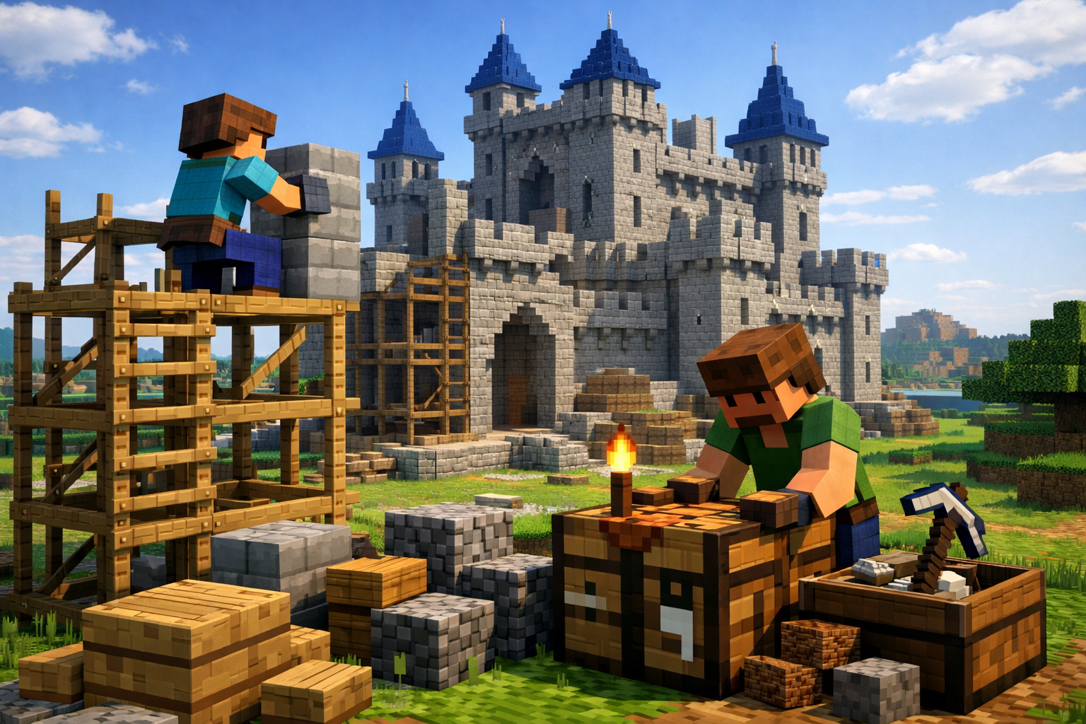 Minecraft birlikte insaat