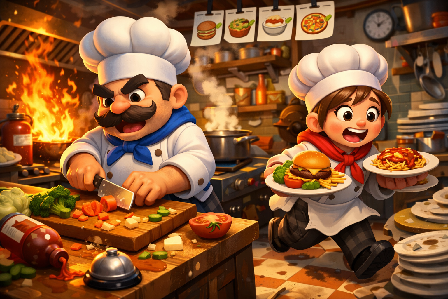 Overcooked 2 birlikte oynama gorunumu